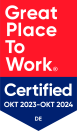 Auszeichnung von Great Place To Work Certified.