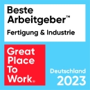 Auszeichnung von Great Place To Work als bester Arbeitgeber 2023.